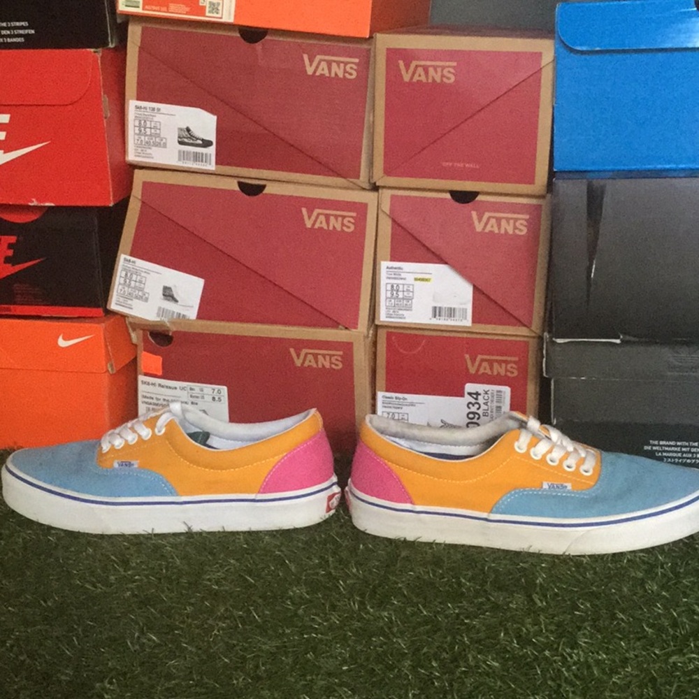 Vans era canvas multi color size 7.5